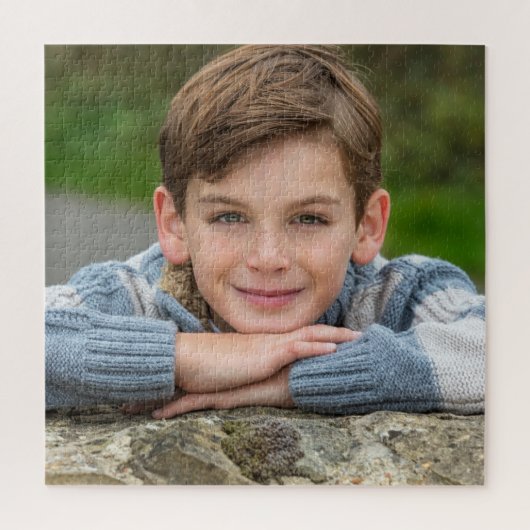 Maak Je Eigen Zoon Foto Aangepaste Afbeelding Dubb Legpuzzel (Verticaal)
