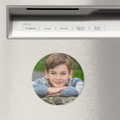 Maak Je Eigen Zoon Foto Aangepaste Afbeelding Dubb Magneet (Insitu (Vaatwasser))