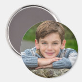Maak Je Eigen Zoon Foto Aangepaste Afbeelding Dubb Magneet (Voorkant / Achterkant)