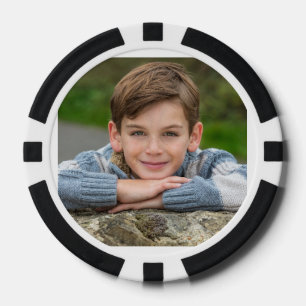 Maak Je Eigen Zoon Foto Aangepaste Afbeelding Dubb Poker Chips