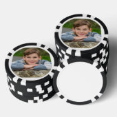 Maak Je Eigen Zoon Foto Aangepaste Afbeelding Dubb Poker Chips (Opstapeling)