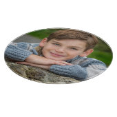 Maak Je Eigen Zoon Foto Aangepaste Afbeelding Dubb Snijplank (Hoek)