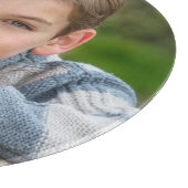 Maak Je Eigen Zoon Foto Aangepaste Afbeelding Dubb Snijplank (Hoek)