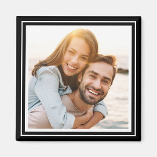 Maak je eigen zwart fotocadeau met persoonlijke aa magneet
