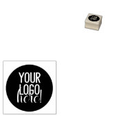 Maak je eigen zwart-wit Logo Rubberstempel (Gestempeld)