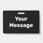 Maak je eigen zwart-wit tekstsjabloon badge (Achterkant)