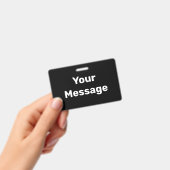 Maak je eigen zwart-wit tekstsjabloon badge (Handheld)