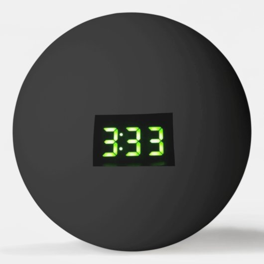Maak je eigen Zwarte 333 Pingpongbal (Voorkant)