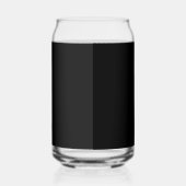 Maak je eigen zwarte aangepaste ontwerp kerstkaart blikvorm glas (Rechts)