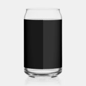 Maak je eigen zwarte aangepaste ontwerp kerstkaart blikvorm glas (Links)