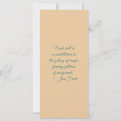 Maak Je Eigen Zwarte Kat Rozen Bookmark Card (Achterkant)