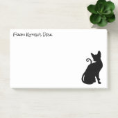 Maak Je Eigen Zwarte Kat Silhouet Post-it® Notes (Kantoor)