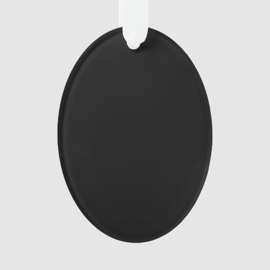 Maak je eigen zwarte kerstkaart met aangepast ontw ornament (voorkant)