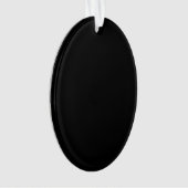 Maak je eigen zwarte kerstkaart met aangepast ontw ornament (voorkant)