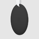Maak je eigen zwarte kerstkaart met aangepast ontw ornament (voorkant)