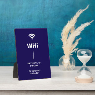 Maak Je Eigen Zwarte & Witte Eenvoudige Wifi  Fotoplaat
