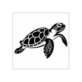 Maak Je Eigen Zwemmende Zeeschildpad Rubberstempel (Afrduk)