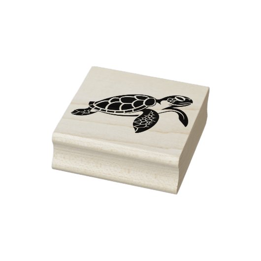Maak Je Eigen Zwemmende Zeeschildpad Rubberstempel (Stempel)