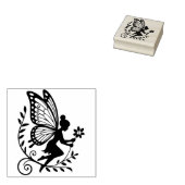 Maak Je Eigen Zwevende Bloemenfee Rubberstempel (Gestempeld)