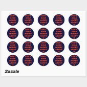 MAAK JE ER NIET EENS ZORGEN OVER RONDE STICKER (Vel)