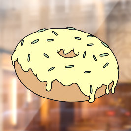 Maak je favoriete doughnut aanpasbaar met spikkels raamsticker