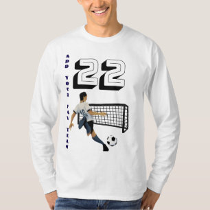 Maak je favoriete teamnaam voetbal t-shirt