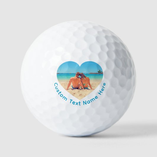 Maak je foto-stempels golfballen aangepaste tekst (Voorkant)