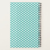 Maak je foto's turquoise Insta Collage 2026 Planner (Achterkant)