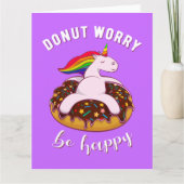 Maak je geen zorgen als ik blij ben kaart (Voorkant)