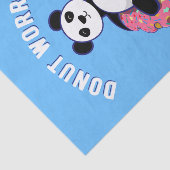 Maak je geen zorgen als ik blij ben tissuepapier (Detail)