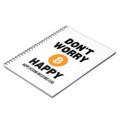 MAAK JE GEEN ZORGEN B(ITCOIN) HAPPY NOTITIEBOEK (Linkerzijde)