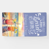 Maak je geen zorgen Beach Happy Cruise Door Spandoek (Horizontaal)