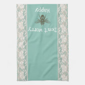 Maak je geen zorgen, "BEE" blij Theedoek (Verticaal)