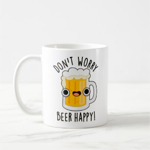 Maak je geen zorgen Beer Happy Funny Drink Pun Koffiemok