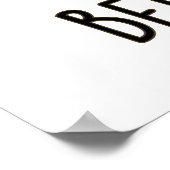 Maak je geen zorgen Beer Happy Funny Drink Pun Poster (Hoek)