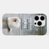 Maak je geen zorgen Bid Zwaan Foto Case-Mate iPhone Case (Achterkant (horizontaal))