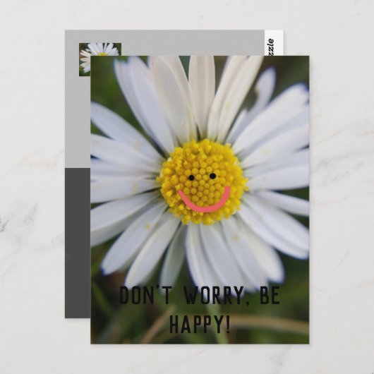  Maak je geen zorgen, bloemkracht! Briefkaart (Voorkant / Achterkant)