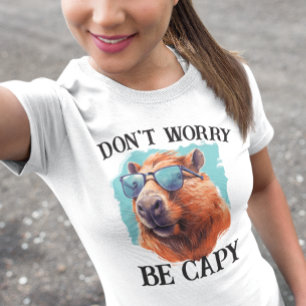 Maak je geen zorgen Capy Happy Capybara T-shirt
