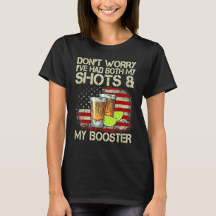 Maak je geen zorgen dat ik zowel mijn schoenen als t-shirt