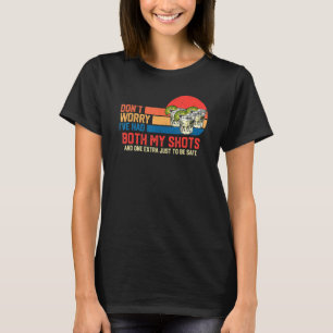 Maak je geen zorgen dat ik zowel mijn schoenen als t-shirt