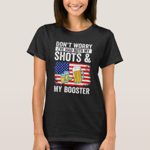 Maak je geen zorgen dat ik zowel mijn schoenen als t-shirt