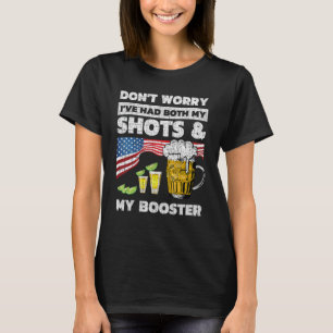 Maak je geen zorgen dat ik zowel mijn schoten als  t-shirt