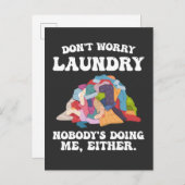 Maak je geen zorgen dat niemand me ook doet uitnodiging briefkaart (Voorkant / Achterkant)