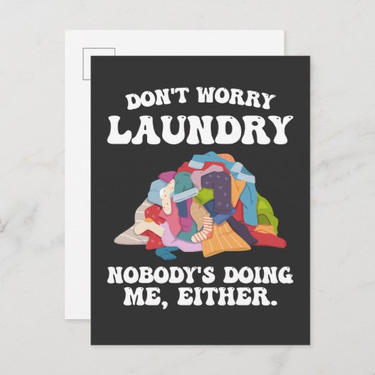 Maak je geen zorgen dat niemand me ook doet uitnodiging briefkaart (Voorkant / Achterkant)