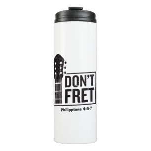 Maak je geen zorgen (Filippenzen 4:6-7) Gitaar Thermosbeker