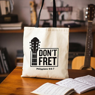Maak je geen zorgen (Filippenzen 4:6-7) Gitaar Tote Bag