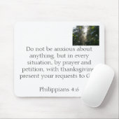 Maak je geen zorgen. Gewoon bidden. Muismat (Met muis)