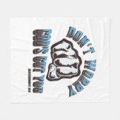 Maak je geen zorgen, God heeft je Fleece Deken (Voorkant (Horizontaal))