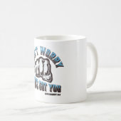 Maak je geen zorgen, God heeft je Koffiemok (Voorkant rechts)