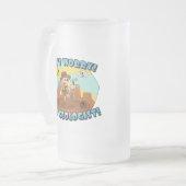 Maak je geen zorgen! Ik ben een geoloog! Matglas Bierpul (Voorkant links)